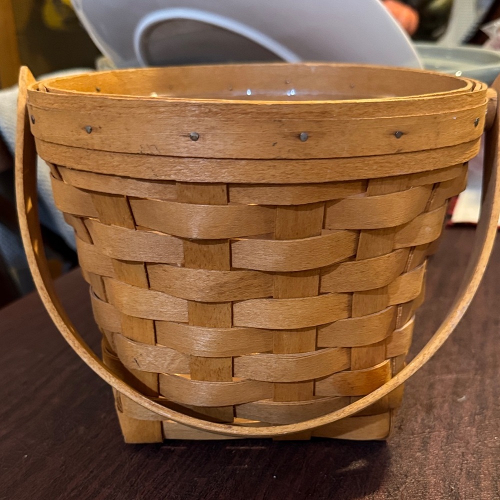 Longaberger Tan Woven Basket